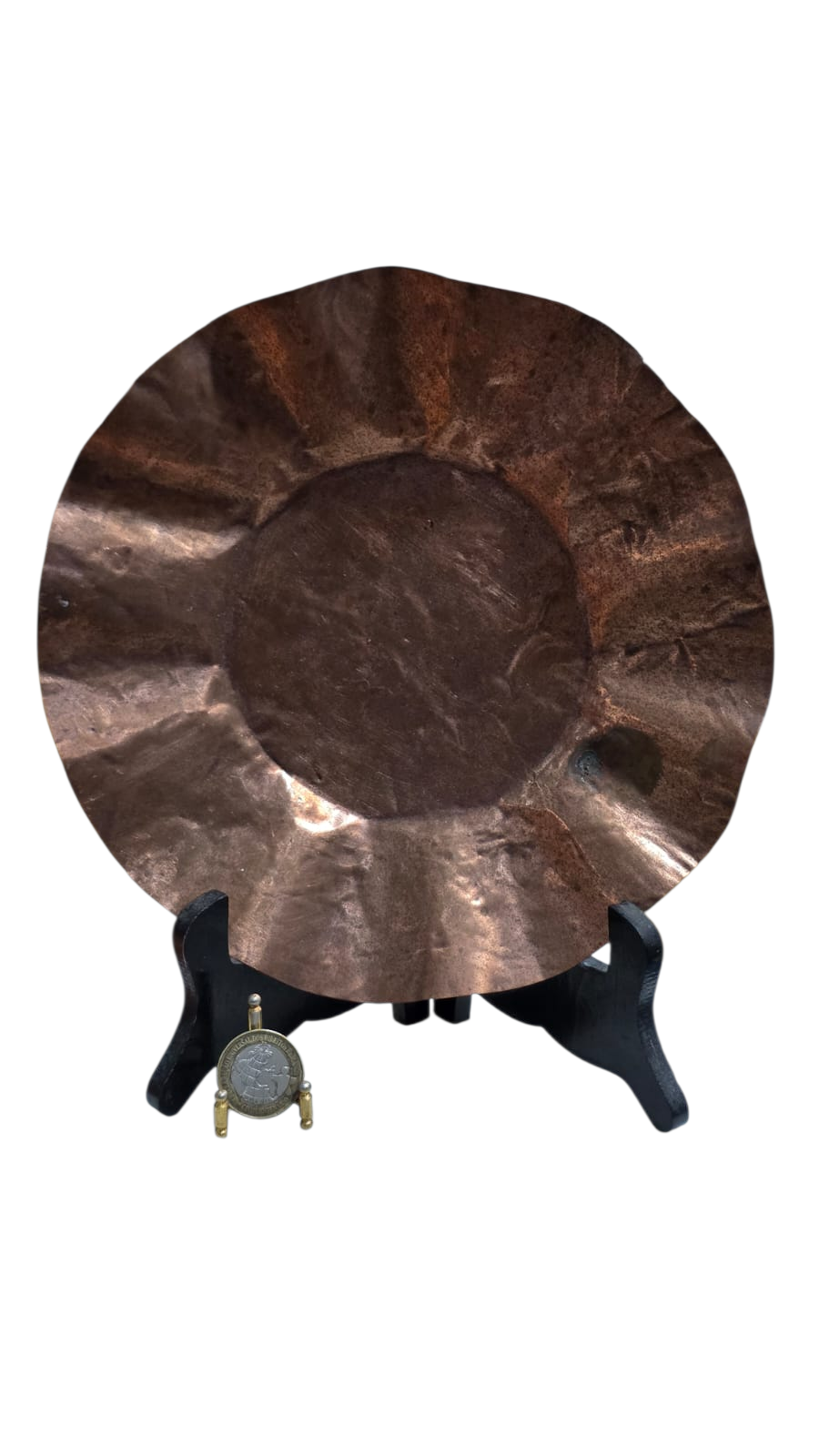 Centro de mesa/fruteira de cobre artesanal