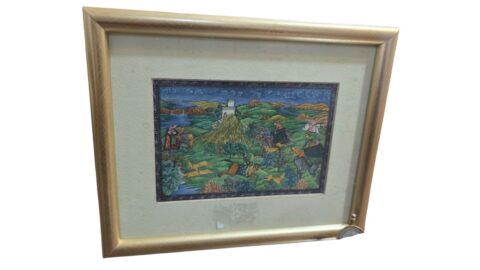 Pequeno quadro com linda arte indiana