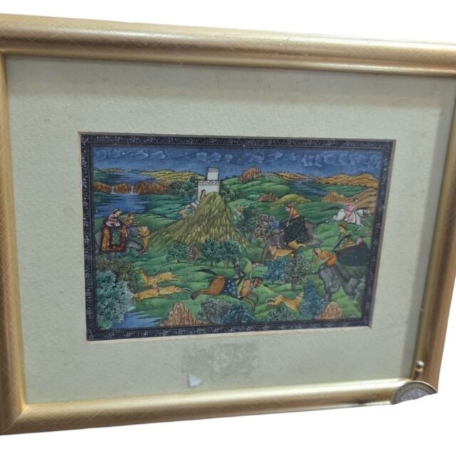 Pequeno quadro com linda arte indiana