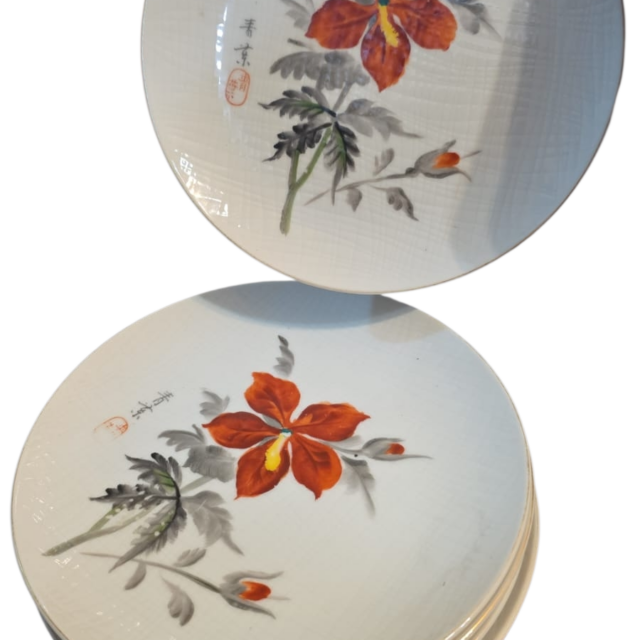 Pratos de sobremesa porcelana japonesa