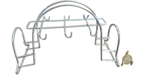 Suporte inox para seis xícaras e pires