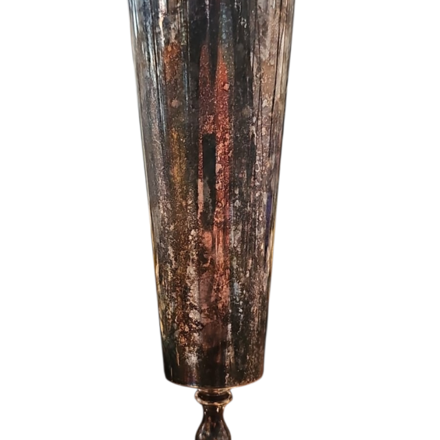 Elegante floreira Eberle espessurada prata