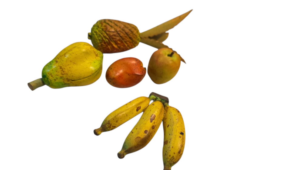 Conjunto de frutas artificiais