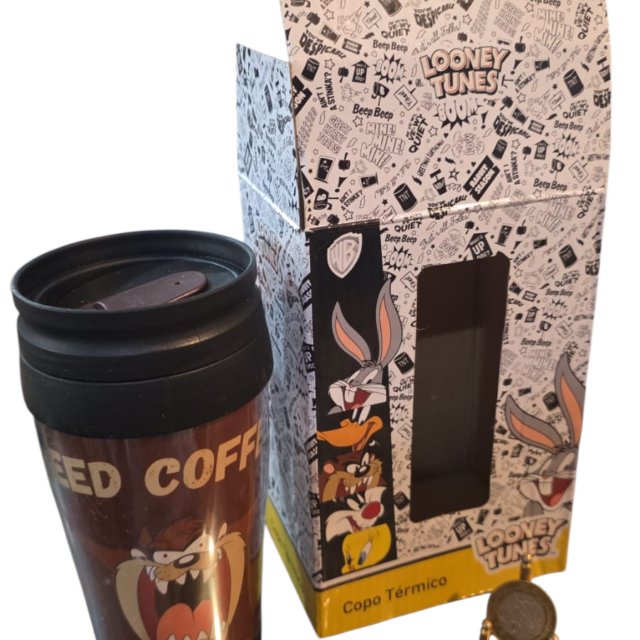 Copo de café ainda na caixa, original Looney Tunes, Taz