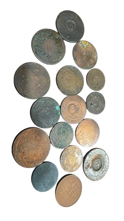 Antiga e raríssima coleção de moedas Brasil Império, século XIX