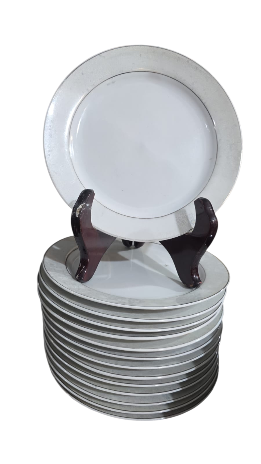 Pratos de sobremesa porcelana Germer, com bela arte nas bordas. (valor unitário)