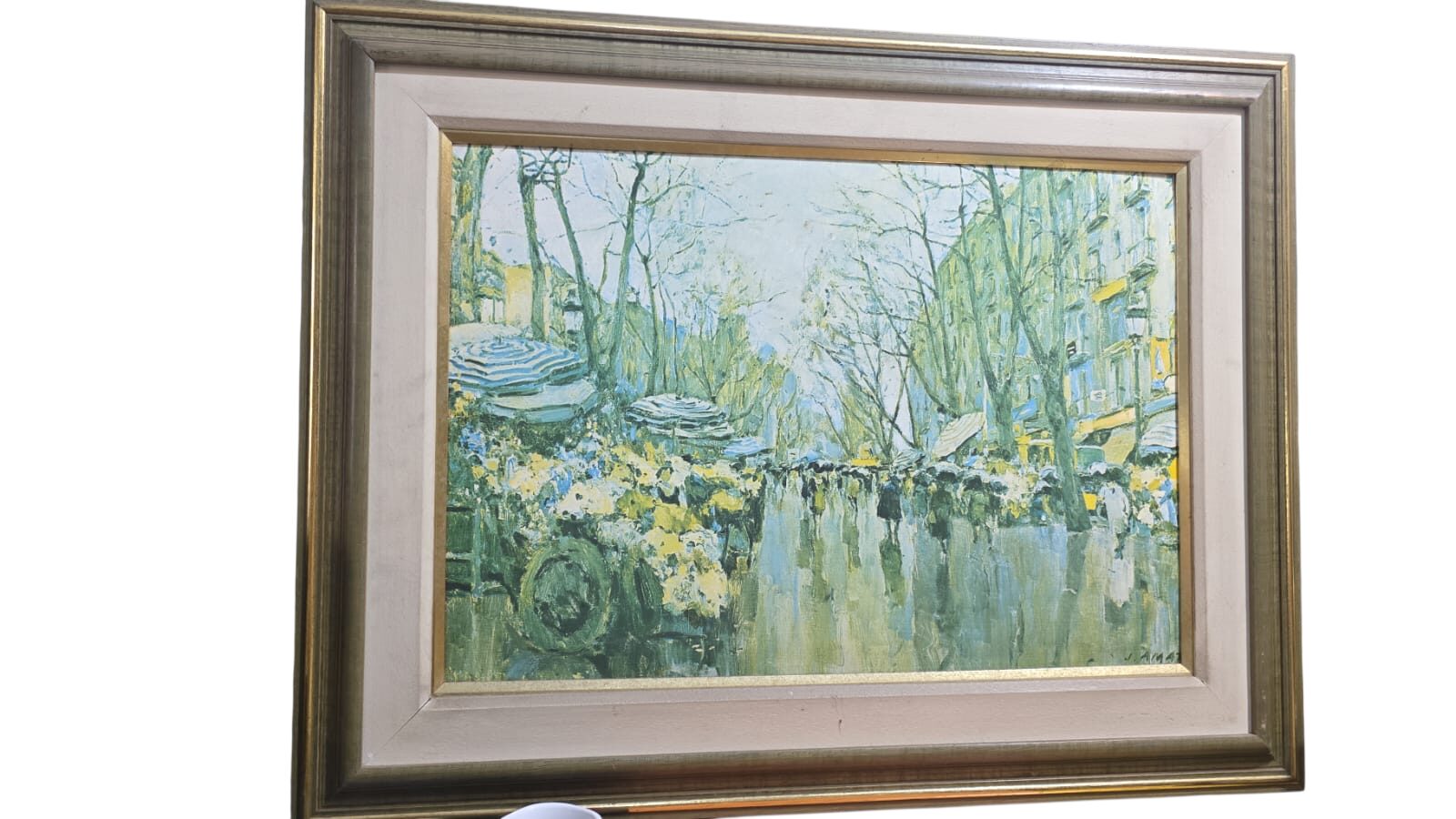 Quadro com reprodução impressa de obra famosa
