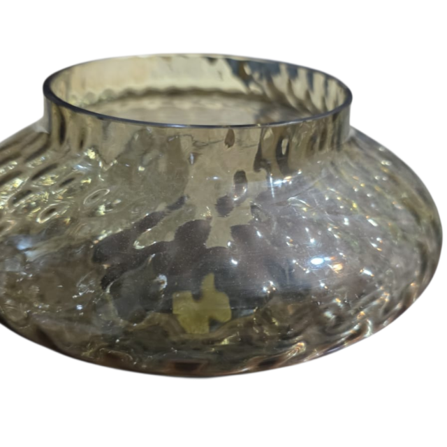 Antiga floreira vintage bojuda, feita a mão, impecável estado