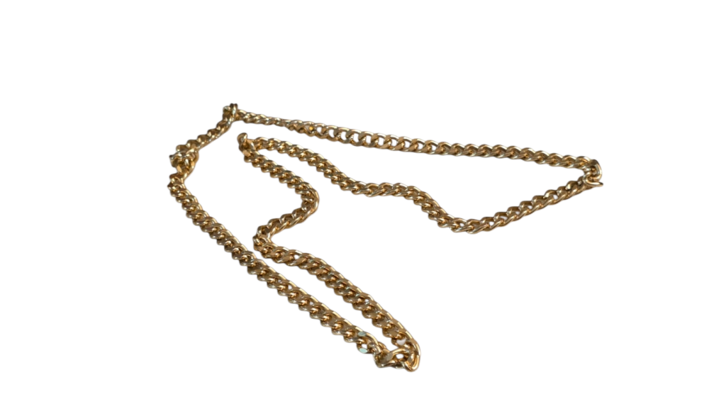 Colar em metal dourado