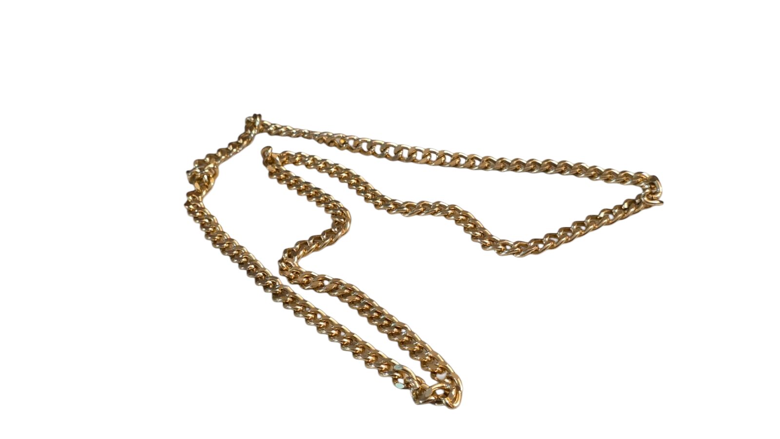Colar em metal dourado