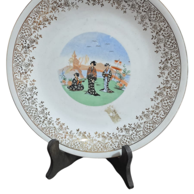 Porcelana com arte oriental
