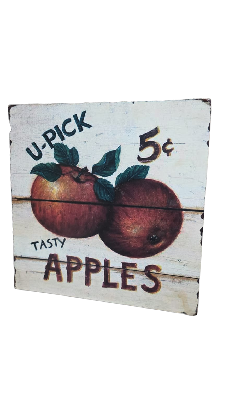 Placa decorativa com arte vintage