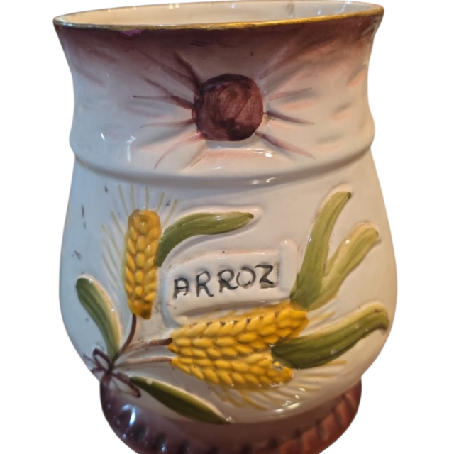 Louça antiga, pintada a mão