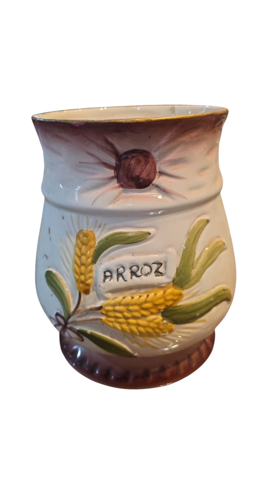 Louça antiga, pintada a mão