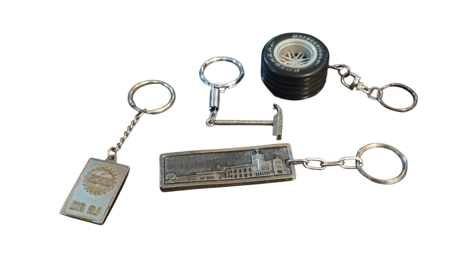 Lote de chaveiros promocionais