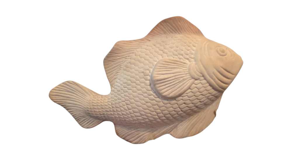 Decoração de parede peixe de cerâmica