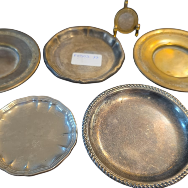 Lote de antigos porta copos diversos, espessurados