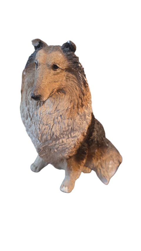 Grande e pesada escultura cachorro de resina
