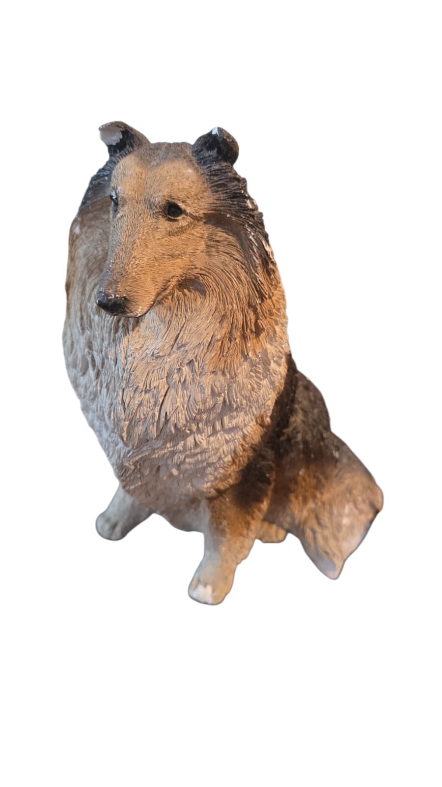 Grande e pesada escultura cachorro de resina