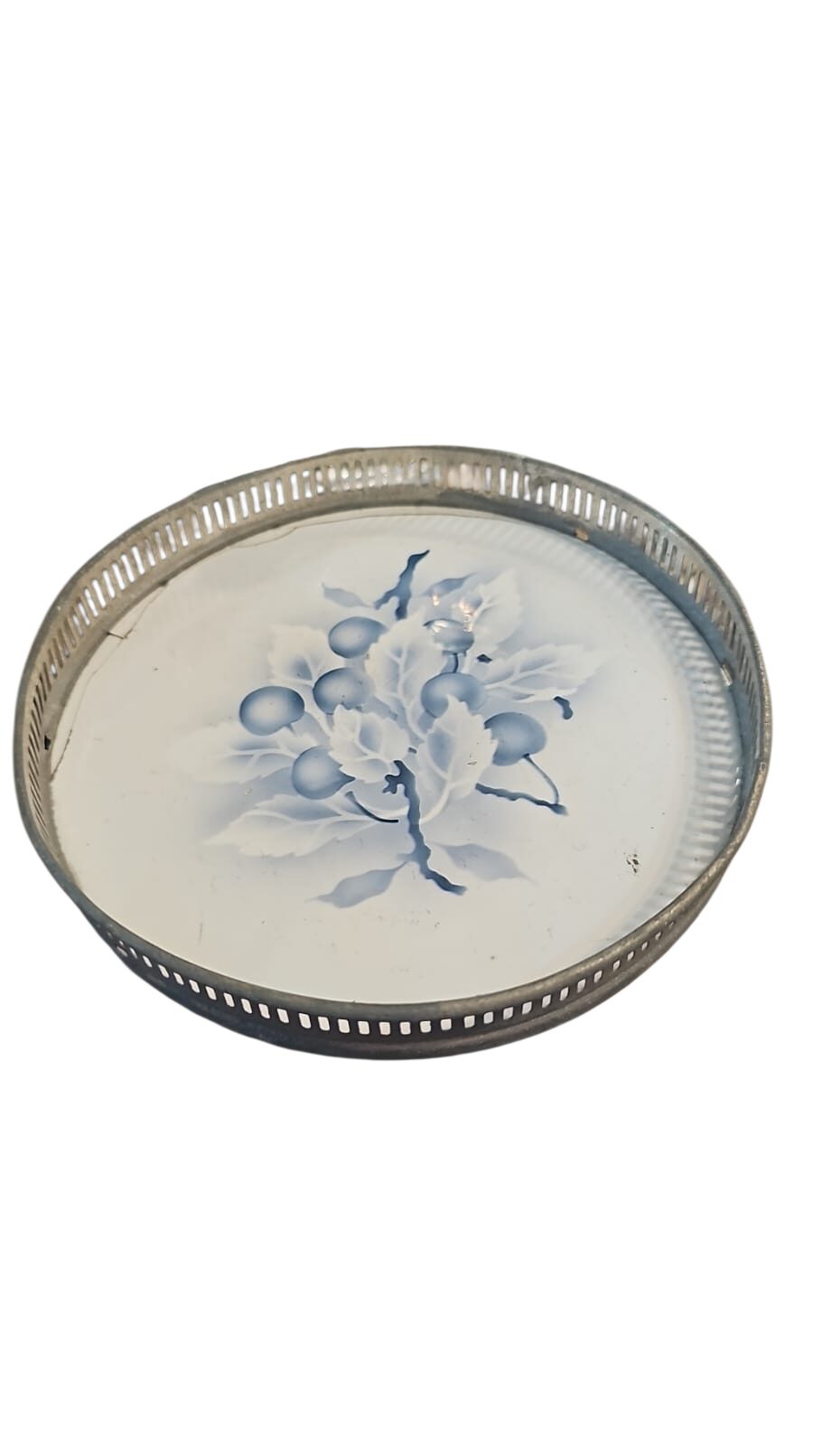 Antiga porcelana com varanda e bela arte