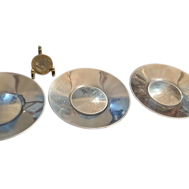 Quarteto de pires ou porta copos inox