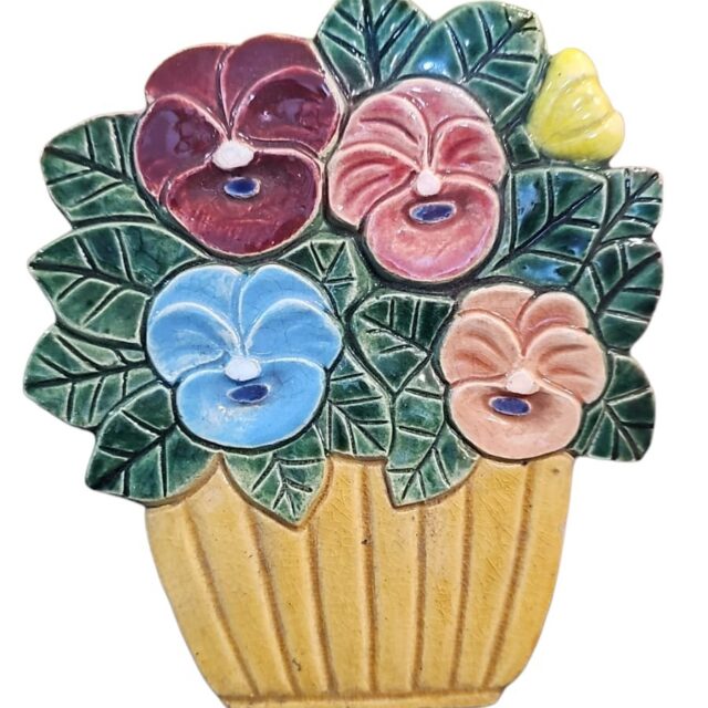 Antiga decoração artesanal de flores