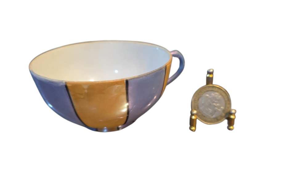 Xícara de chá japonesa porcelana casca de ovo