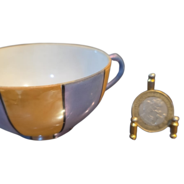 Xícara de chá japonesa porcelana casca de ovo