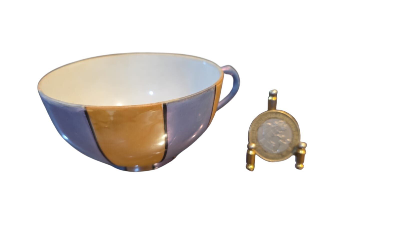Xícara de chá japonesa porcelana casca de ovo