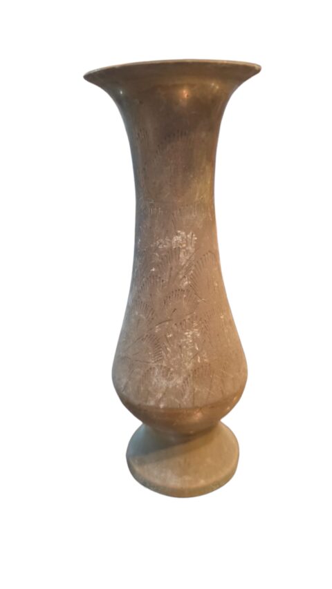 Vaso em dourado metal indiano