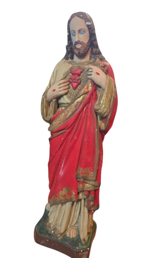 Coração de Jesus, em gesso