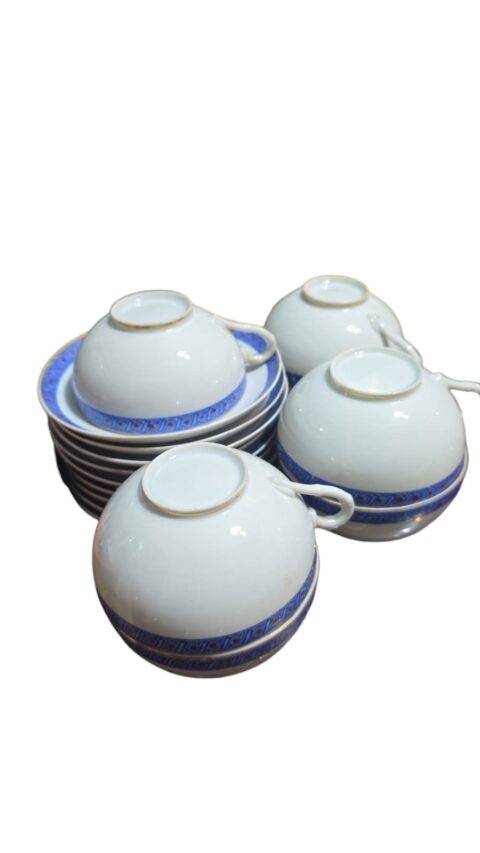 Xícaras de chá japonesas com pires, porcelana casca de ovo. (valor unitário)