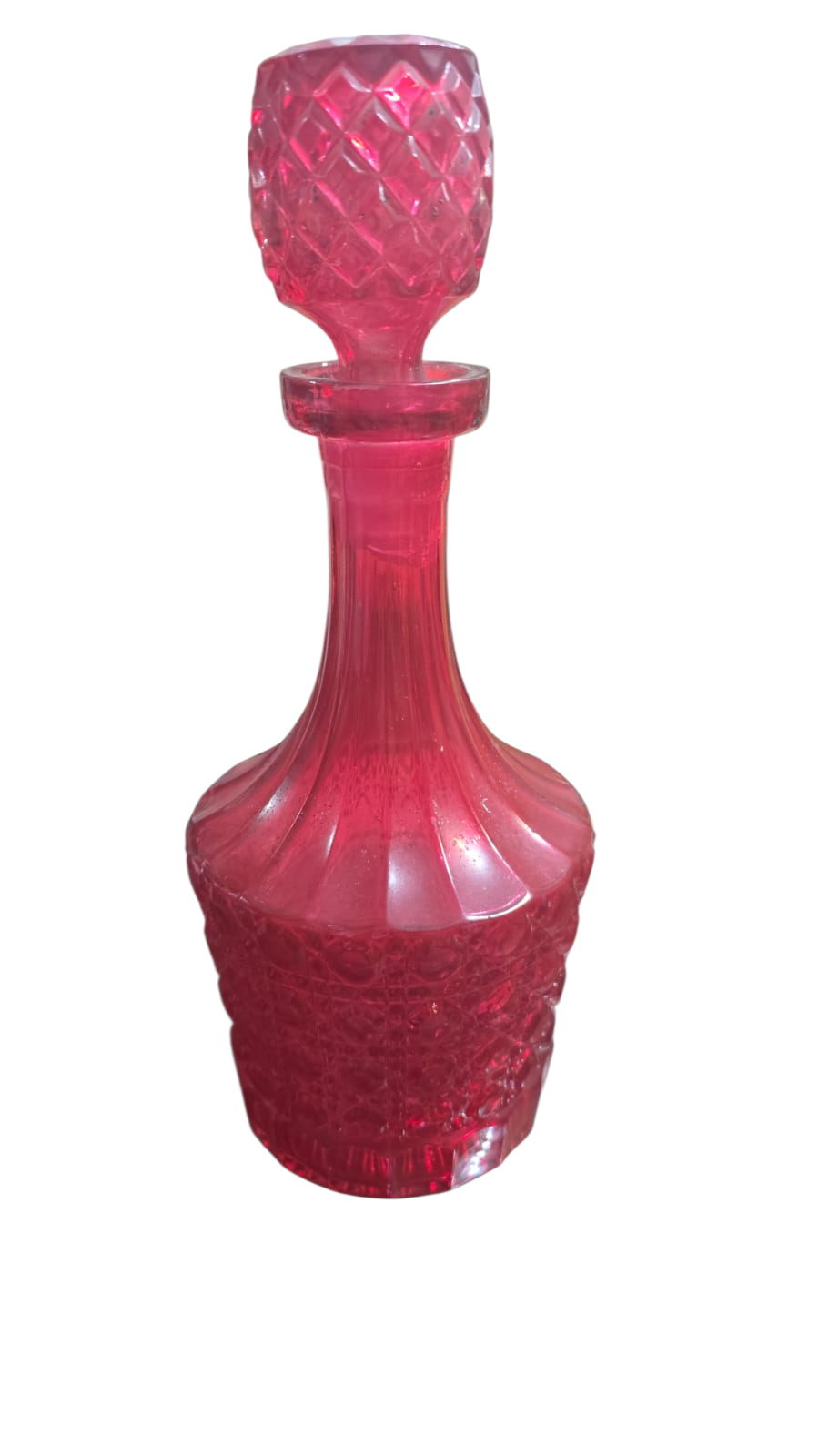 Licoreira em vidro vermelho