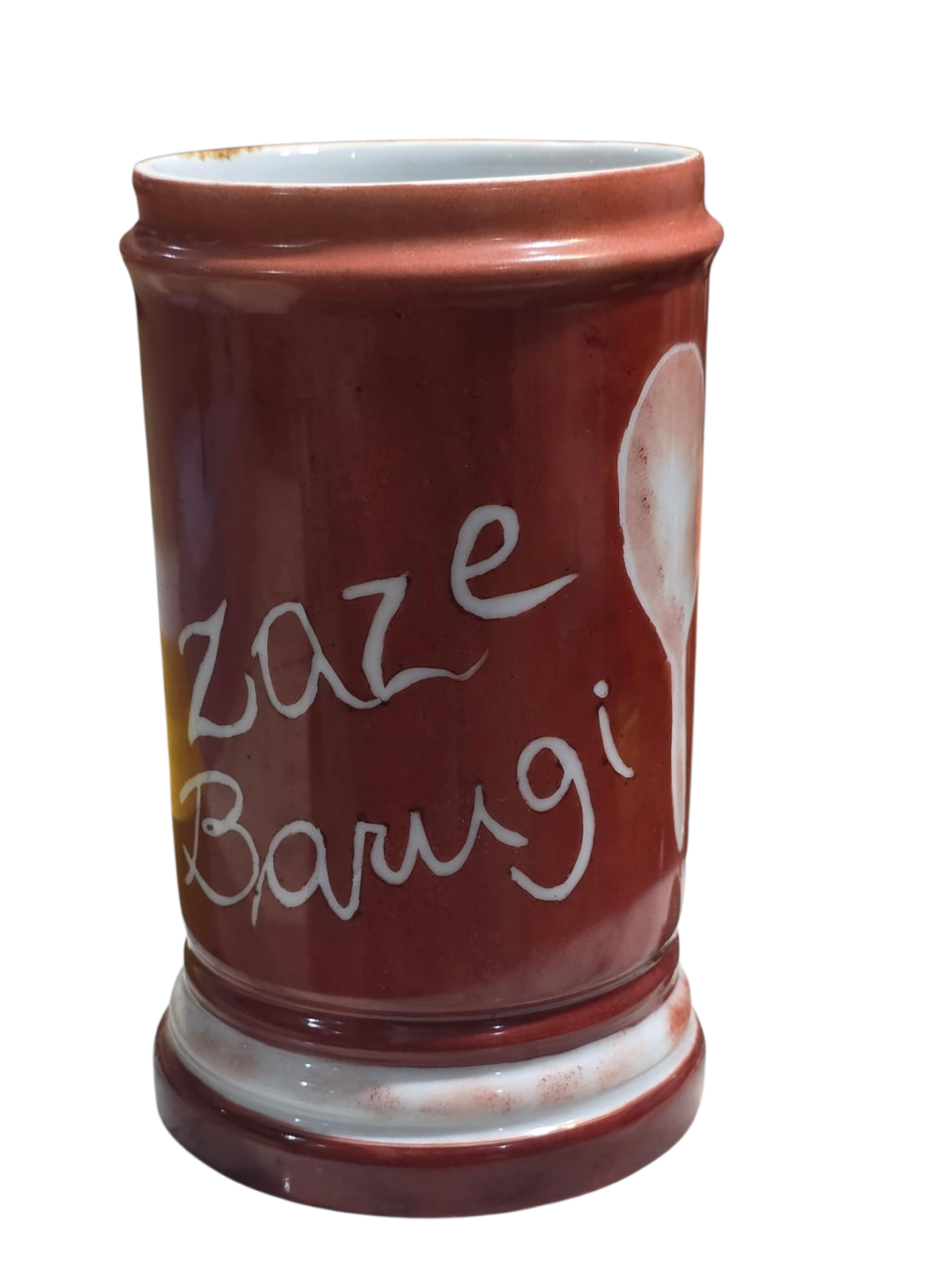 Vaso de porcelana pintado a mão