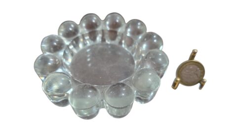 entro de mesa em grosso cristal, impecável