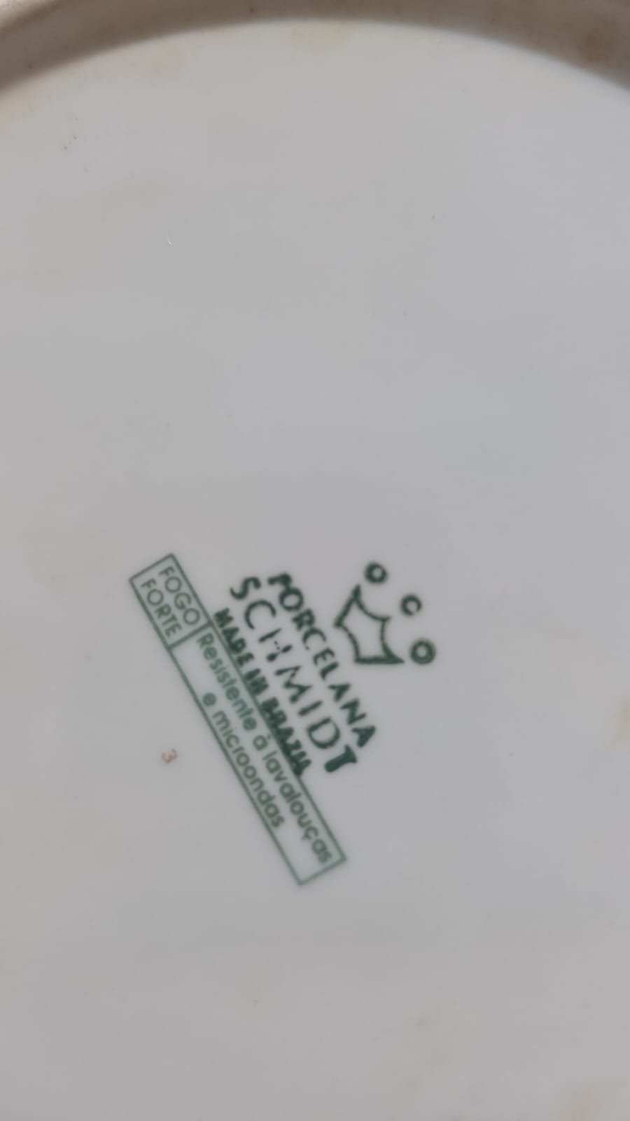 Prato de sobremesa porcelana Schmid - Imagem 3