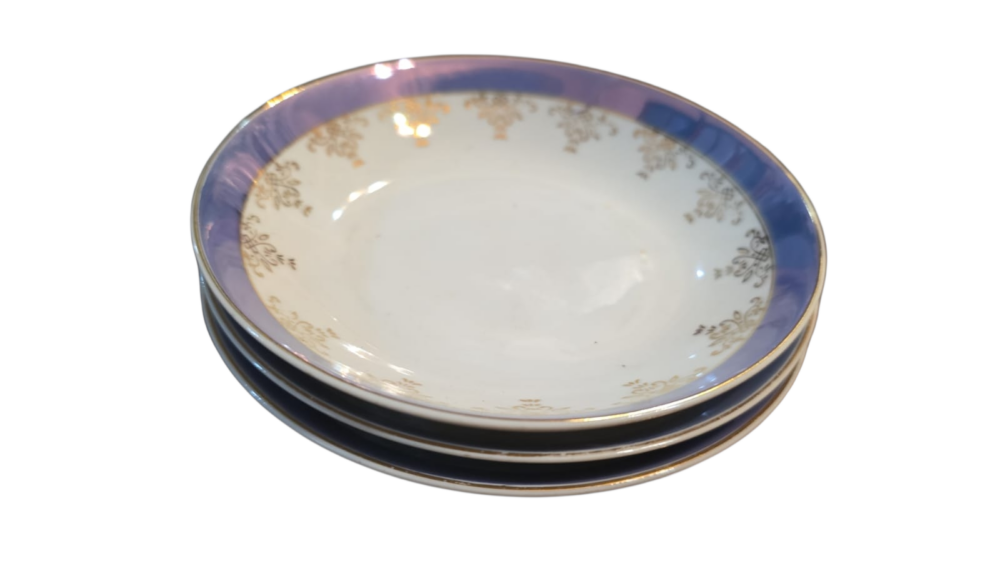 Bowls de porcelana japonesa, belas dourações