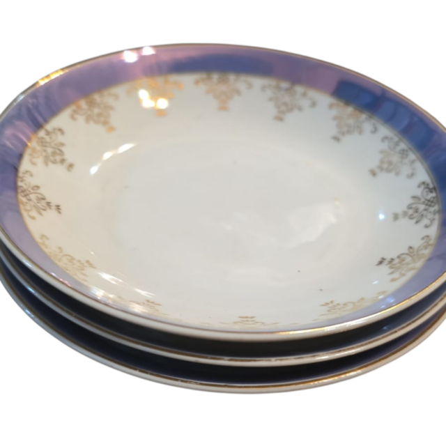 Bowls de porcelana japonesa, belas dourações
