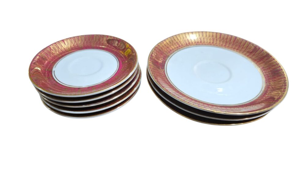 Conjunto de porcelanas Steatita, belas dourações