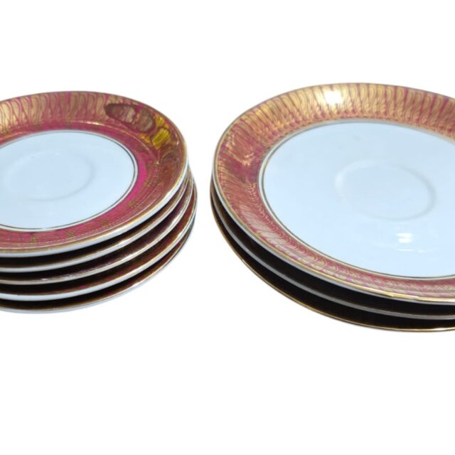 Conjunto de porcelanas Steatita, belas dourações
