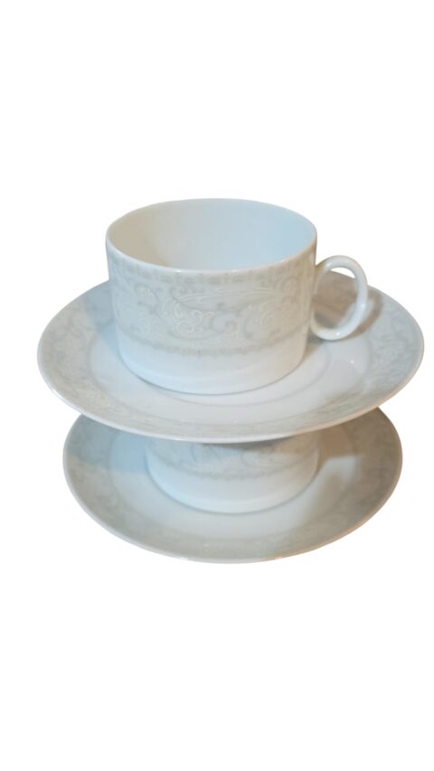 Xícaras de chá de porcelana