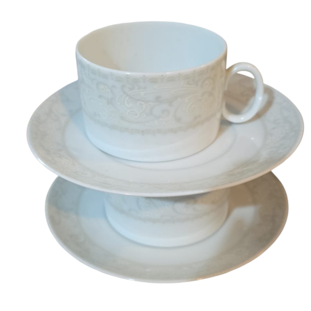 Xícaras de chá de porcelana