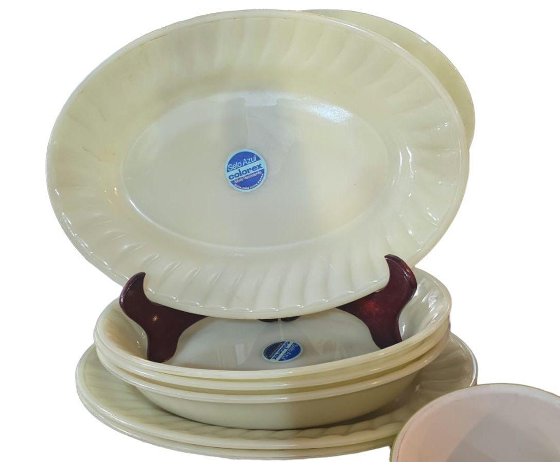 Conjunto de travessas opalina Colorex