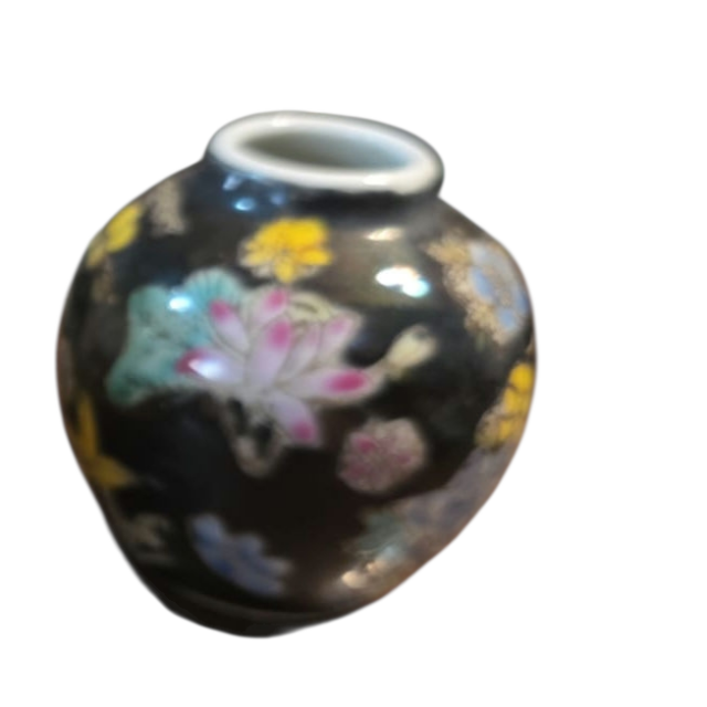 Vaso de porcelana chinesa com bela arte