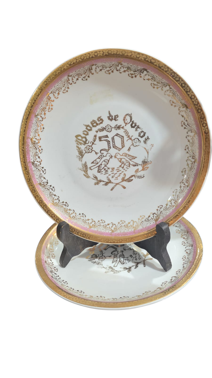 Antigos pratos de sobremesa porcelana Real (valor unitário)