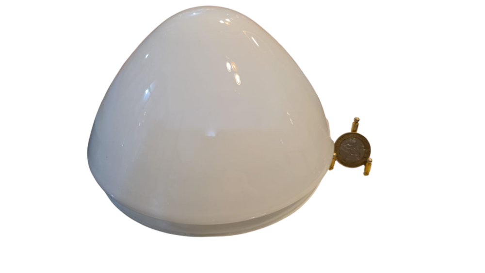Cúpula de vidro opalinado