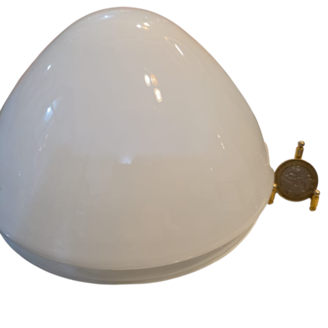 Cúpula de vidro opalinado