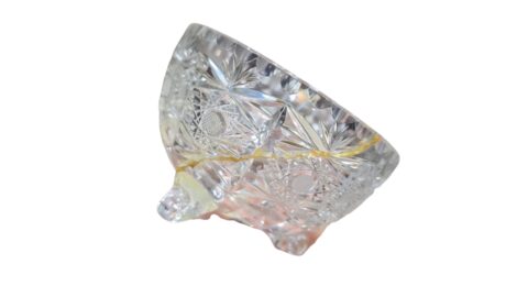 Vaso de cristal com restauro