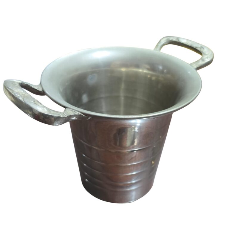 Balde de gelo, metal