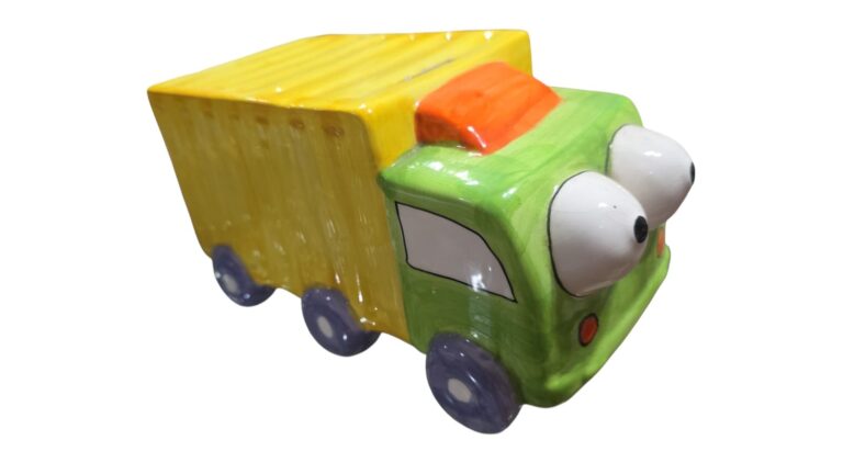 Cofrinho de louça pintado a mão